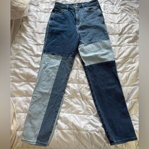 Hollister Patchwork Denim Jeans